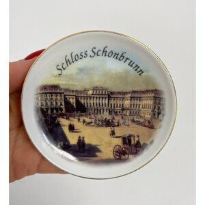 Reutter Porcelain Germany ‘Schloss Schönbrunn’ Plate Travel Souvenir Gift Small